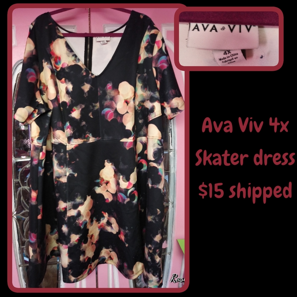 Ava & Big 4x Skater Dress Good condition